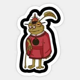 Emperor Frog Sticker